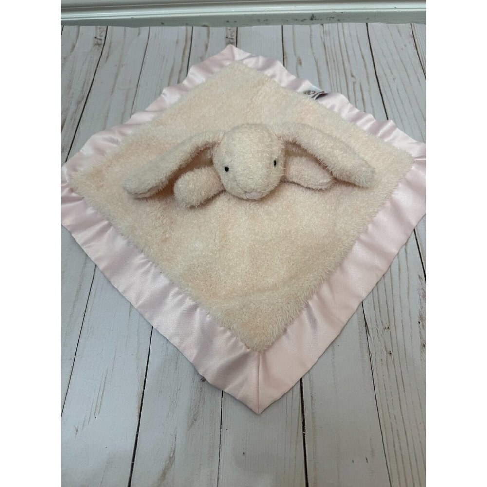 Apricot Lamb Girl Bunny Rabbit Security Blanket Luxury Snuggler Plush Pink